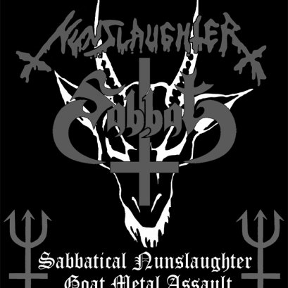 SABBAT/NUNSLAUGHTER'Sabbatical Nunslaughter Goat Metal Assault' Split Tape.